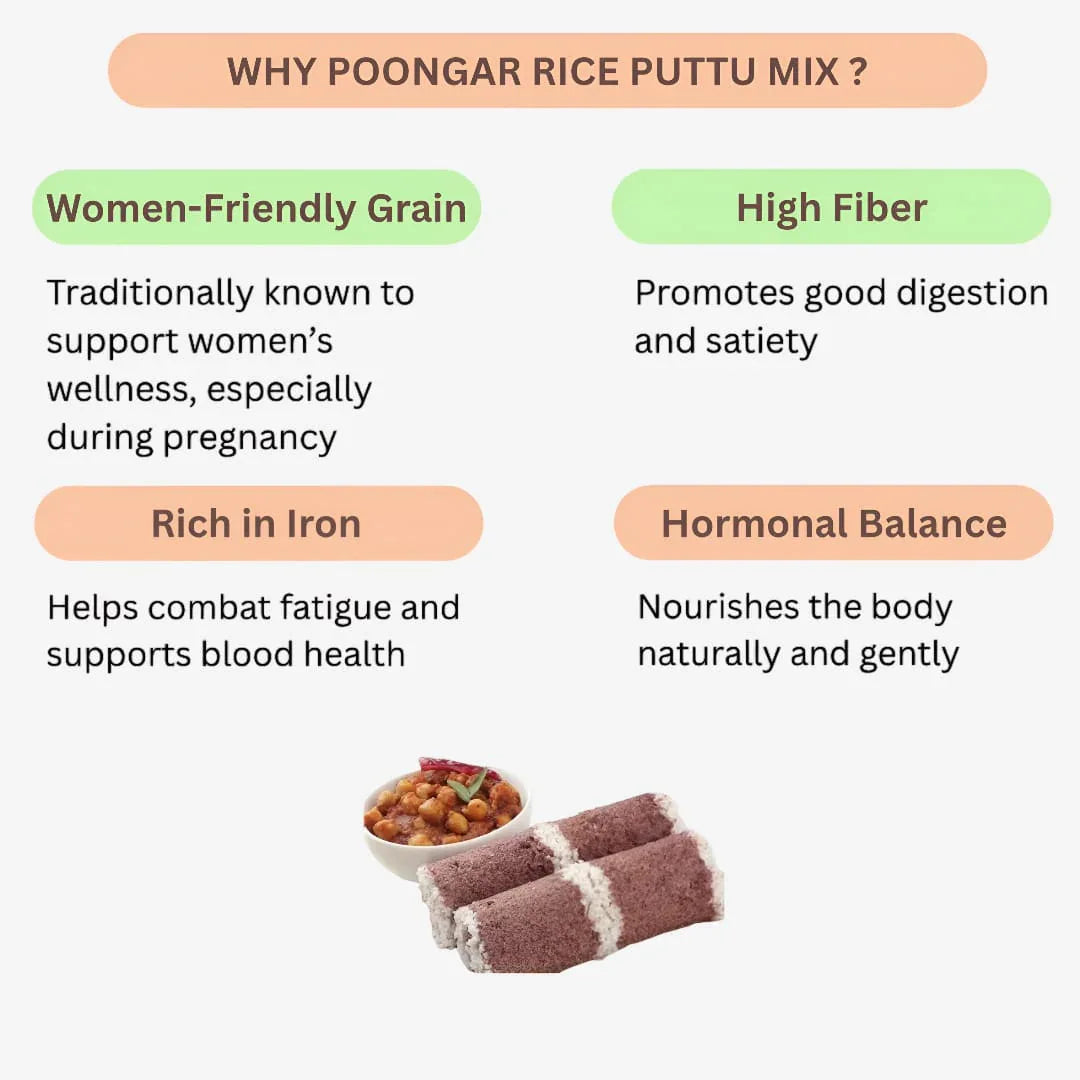 Dhaanyas Poongar Rice Puttu Mix - 300 Gms (Pack of 2) - Orgoshops
