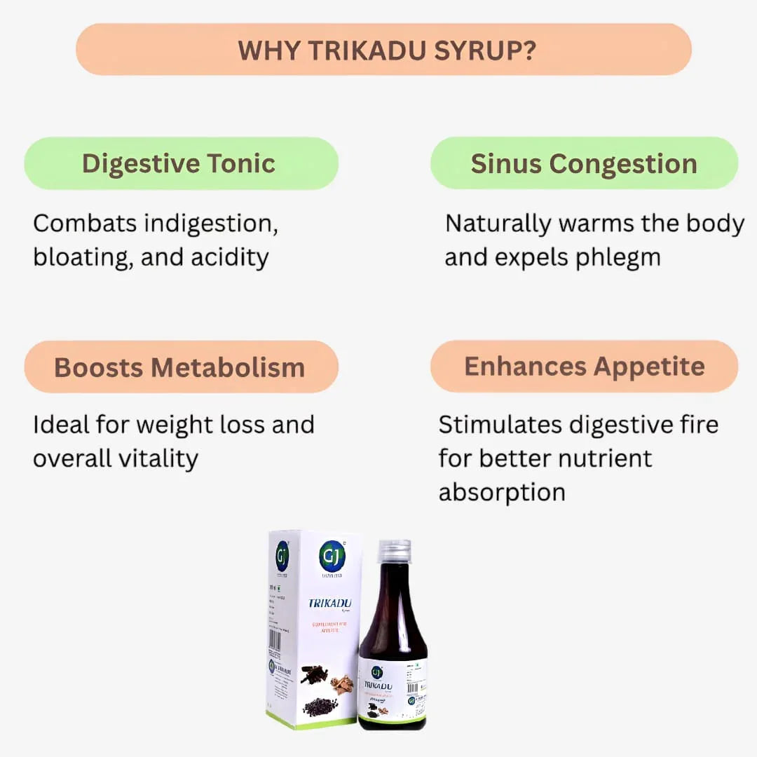GJ Global Herbs Trikadu Extract Syrup - 200 ml (Pack of 2) - Orgoshops