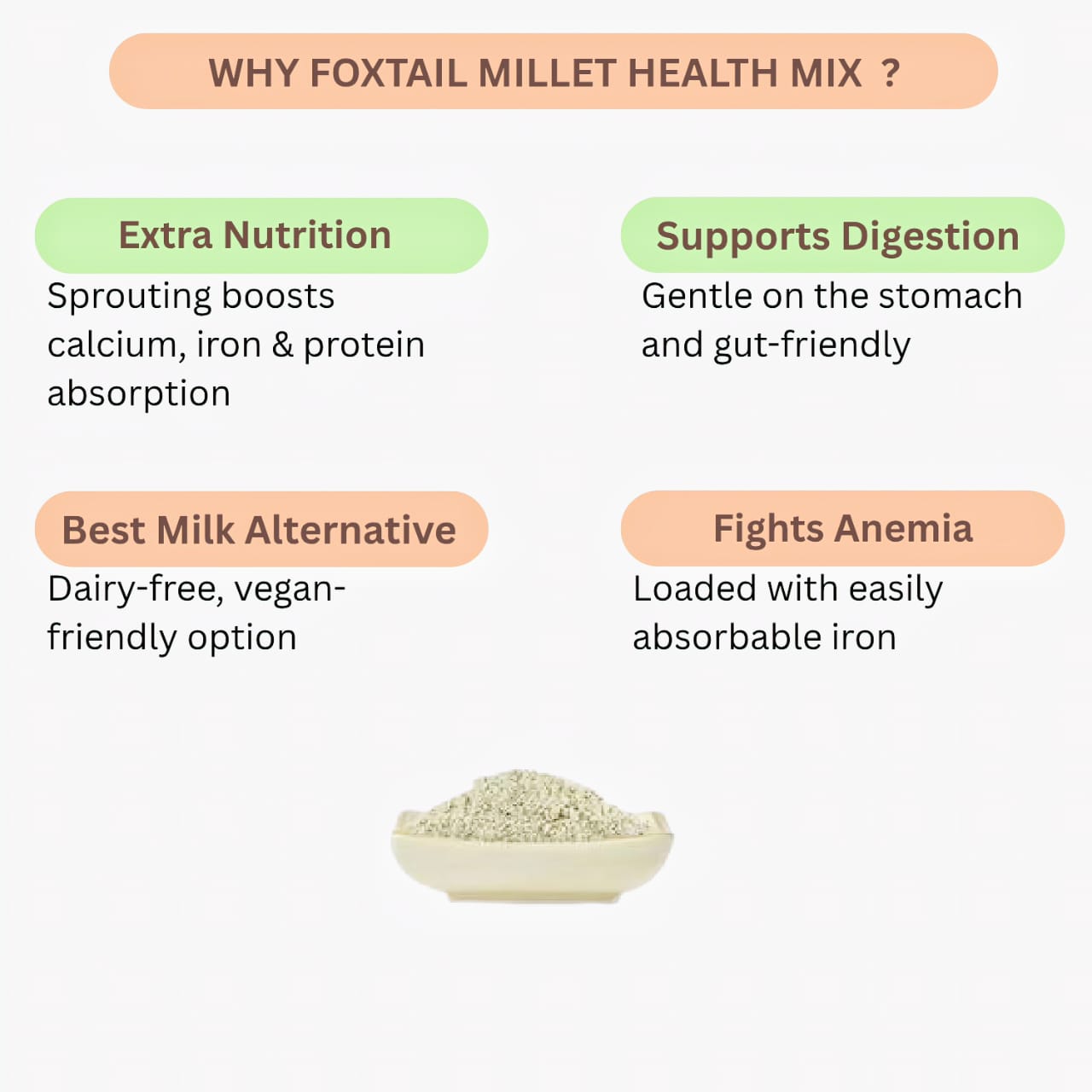 Roohi Foxtail Millet / Thinai Arisi Health Mix -250 gram
