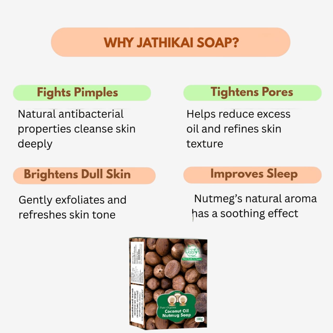 Veena Jathikai Soap - 100 g ( Pack of 2 )