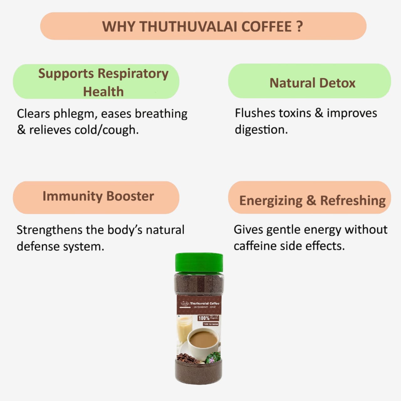 Veena Thuthuvalai Coffee - 100g ( Pack of 2 )