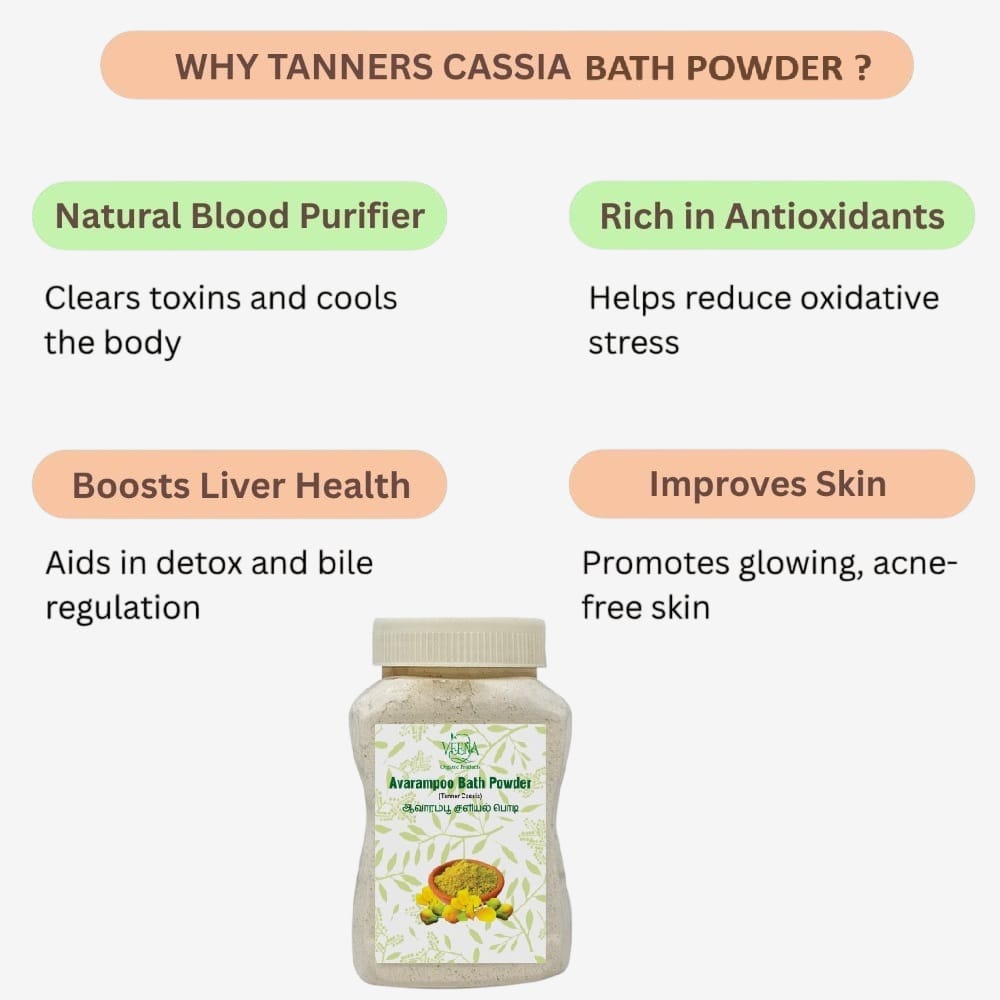 Veena Tanners Cassia Senna Auriculata ( Avarampoo Bath Powder ) - 250g