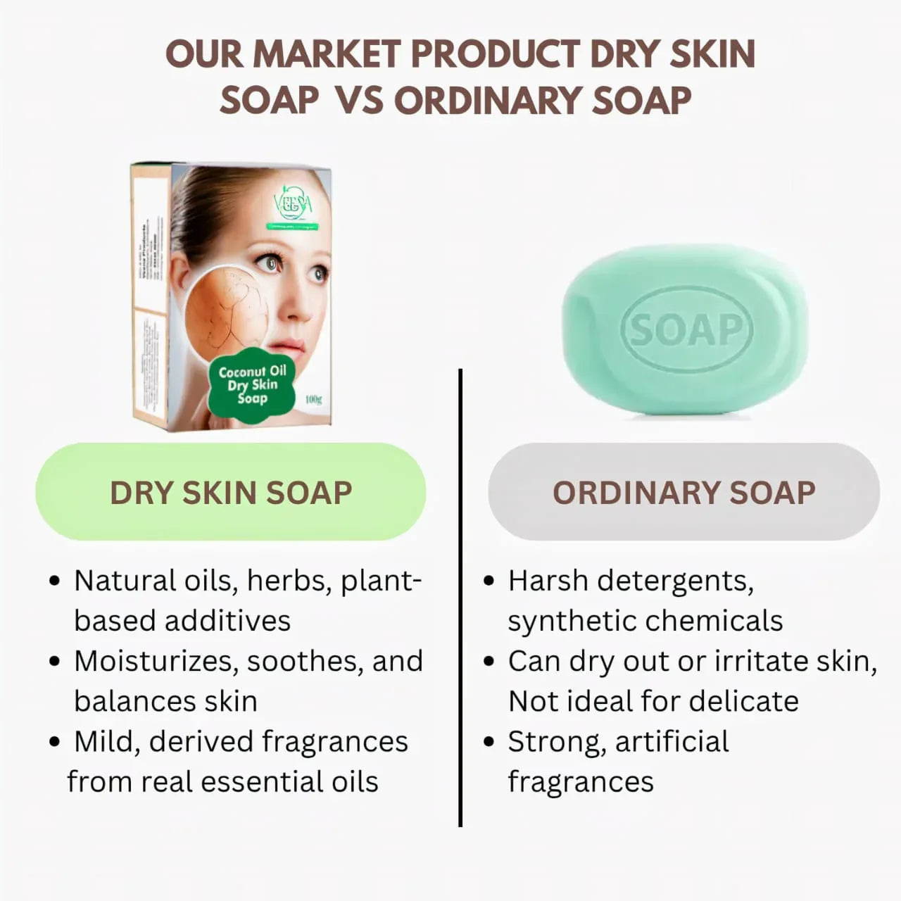 Veena Dry Skin Soap - 100g ( Pack of 2 ) - Orgoshops