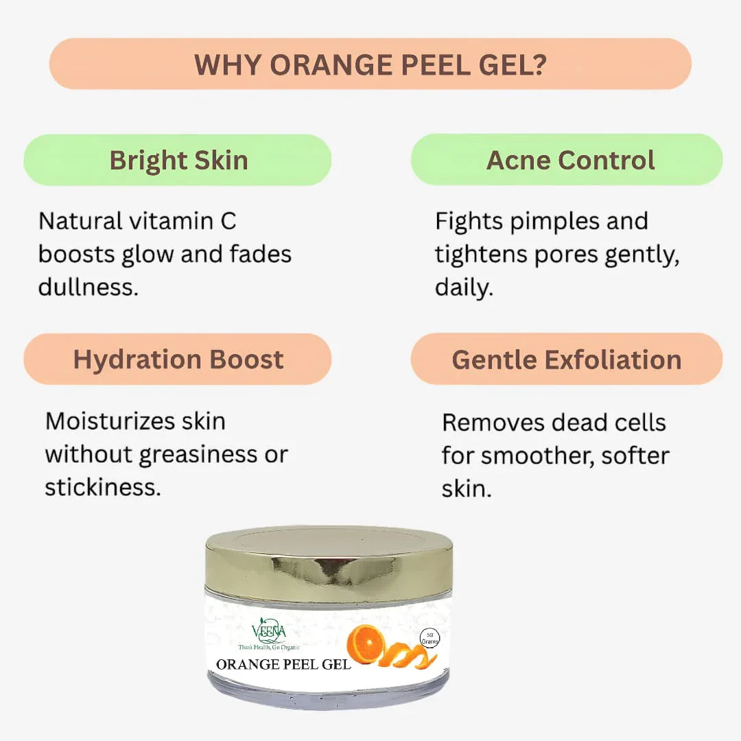 Veena Orange Peel Gel - 50g ( Pack of 2 ) - Orgoshops