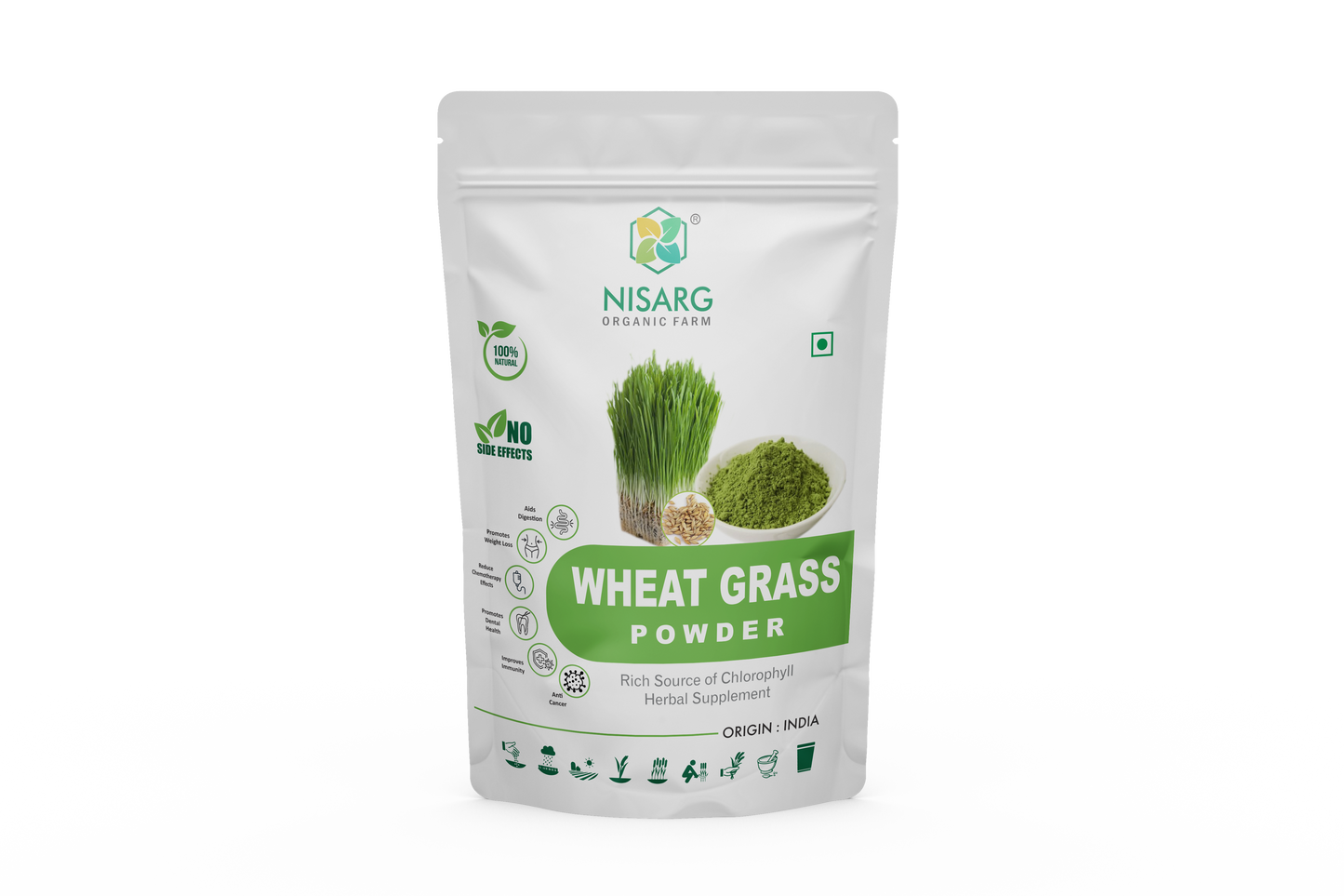 Nisarg Organic Farm Wheatgrass Powder