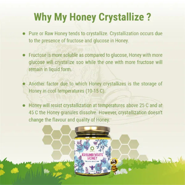 Neo Sanjivani Kashmir White Honey / Himalayan Raw Honey / Kashmir Honey - 250g - Orgoshops