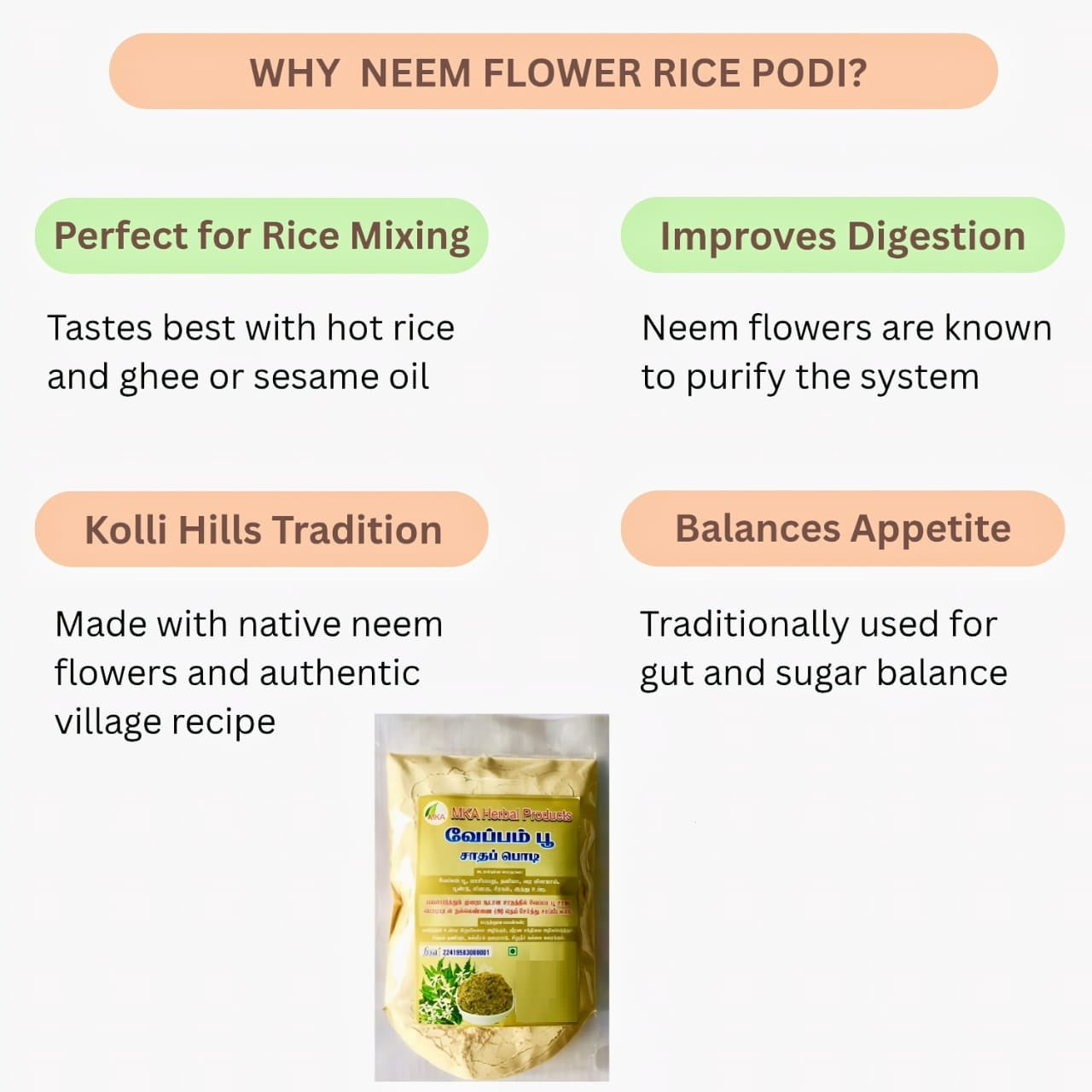 Why Veppam Poo Rice Powder?