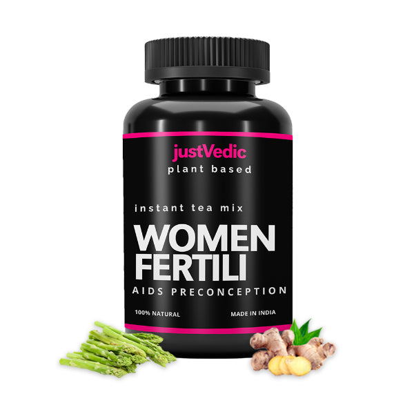 Justvedic Female Fertili Drink Mix - Helps With Fertility And Ovulation-200g (30 Bags)