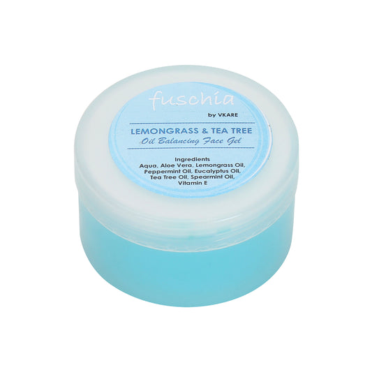 Fuschia Oil Balancing Face Gel - Lemongrass & Tea Tree - 50g