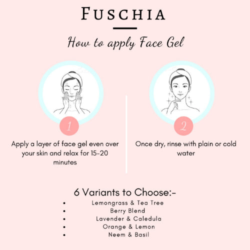 Fuschia Oil Balancing Face Gel - Lemongrass & Tea Tree