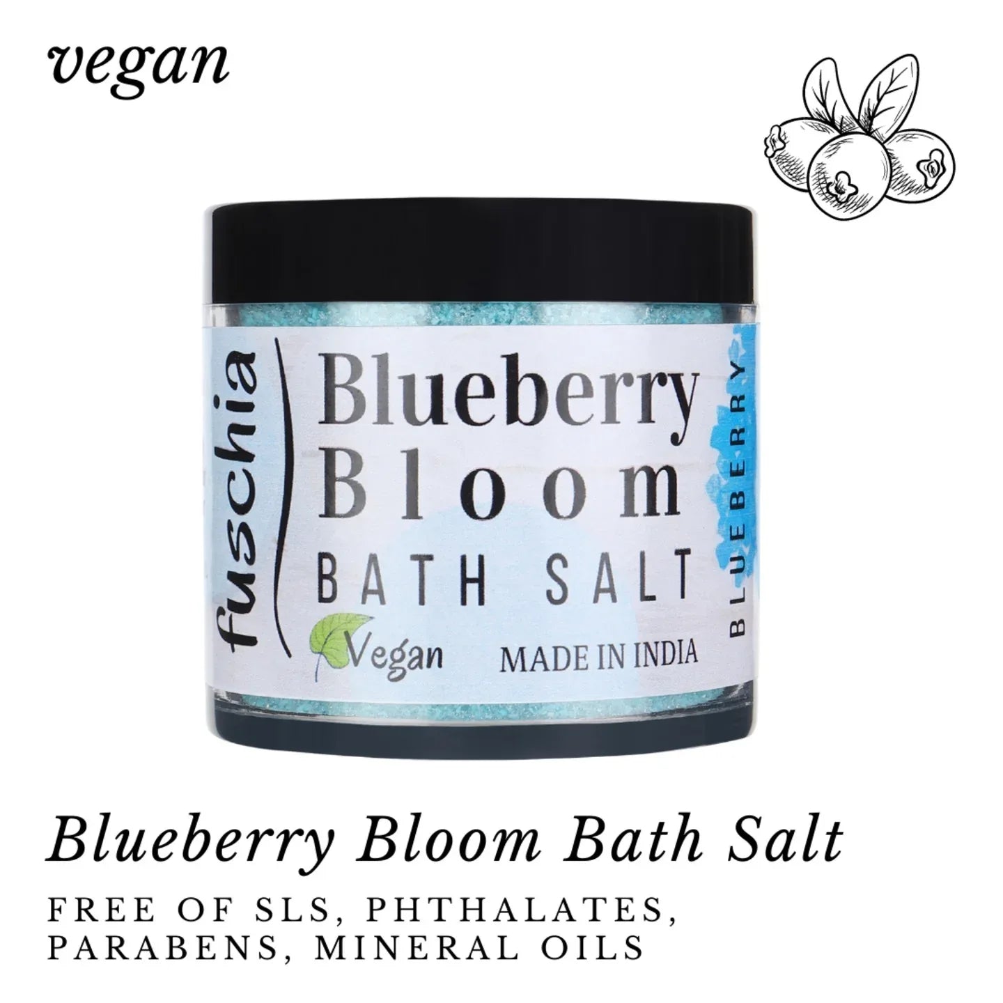 Fuschia Blueberry Bloom Bath Salt - Orgoshops