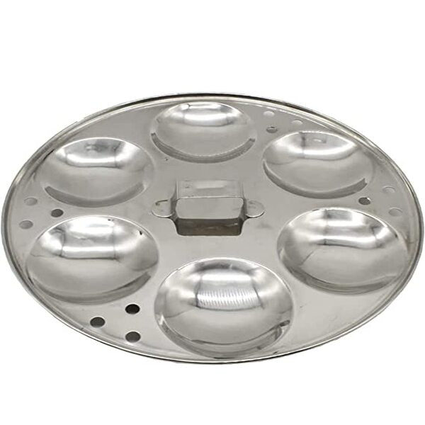 MyNAKSHA Stainless Steel Idly Paanai With 2 Idly Plates Steams 9 Idlies(Silver)