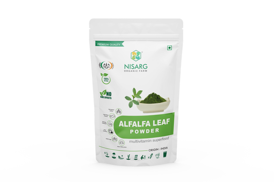 Nisarg Organic Farm Alfalfa Leaf Powder