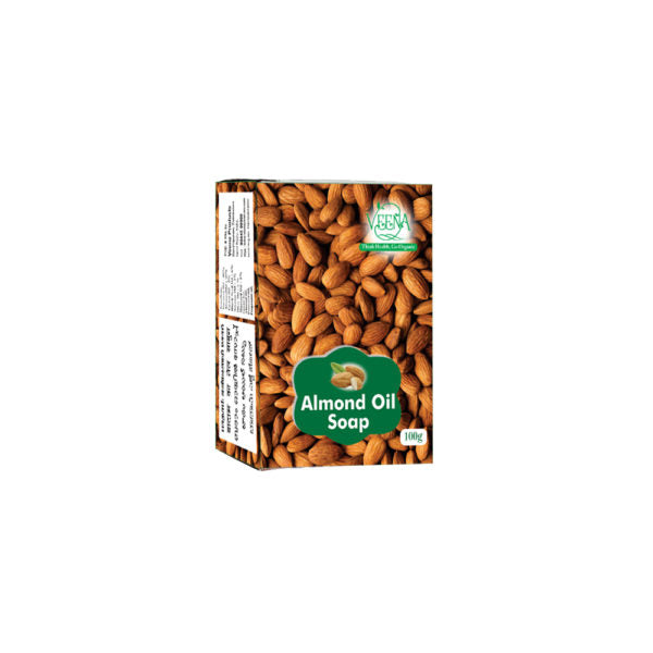 Veena Products Almond Soap - 100g ( Pack of 2 )