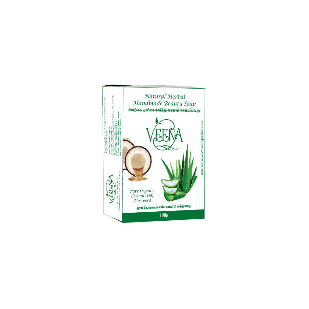 Veena Products Aloevera soap - 100g ( Pack Of 3 )