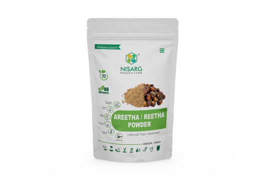 Nisarg Organic Farm Aretha/ Reetha/ Soapnut Powder