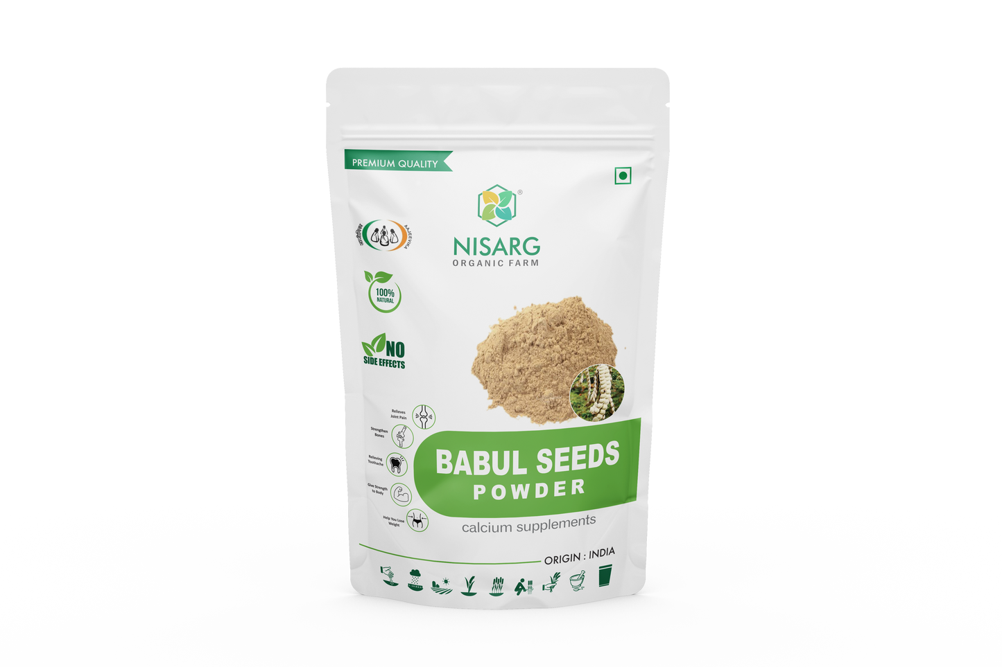 Nisarg Organic Farm Babul Phali Powder