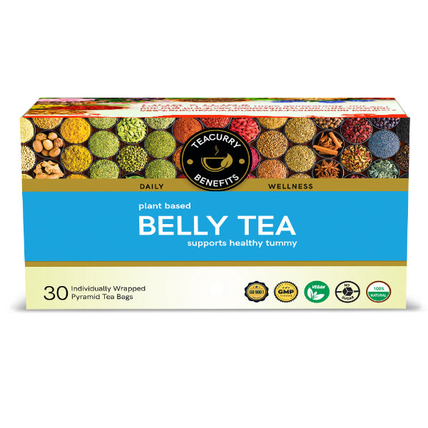 Teacurry Belly Fat Tea/ Tummy Fat Reducing Tea for Men and Women-100g (30 Tea Bags)