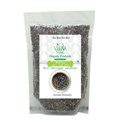 Veena Product Black Rice - 500g ( Pack of 2 )