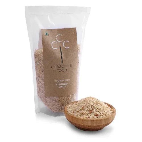 Brown Rice (Sikander) - 1kg ( Pack of 2 ) - Orgoshops