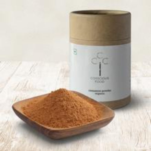 Wellness Organic Cinnamon Powder ( Iron Pounded ) - 100g ( Pack of 2 )