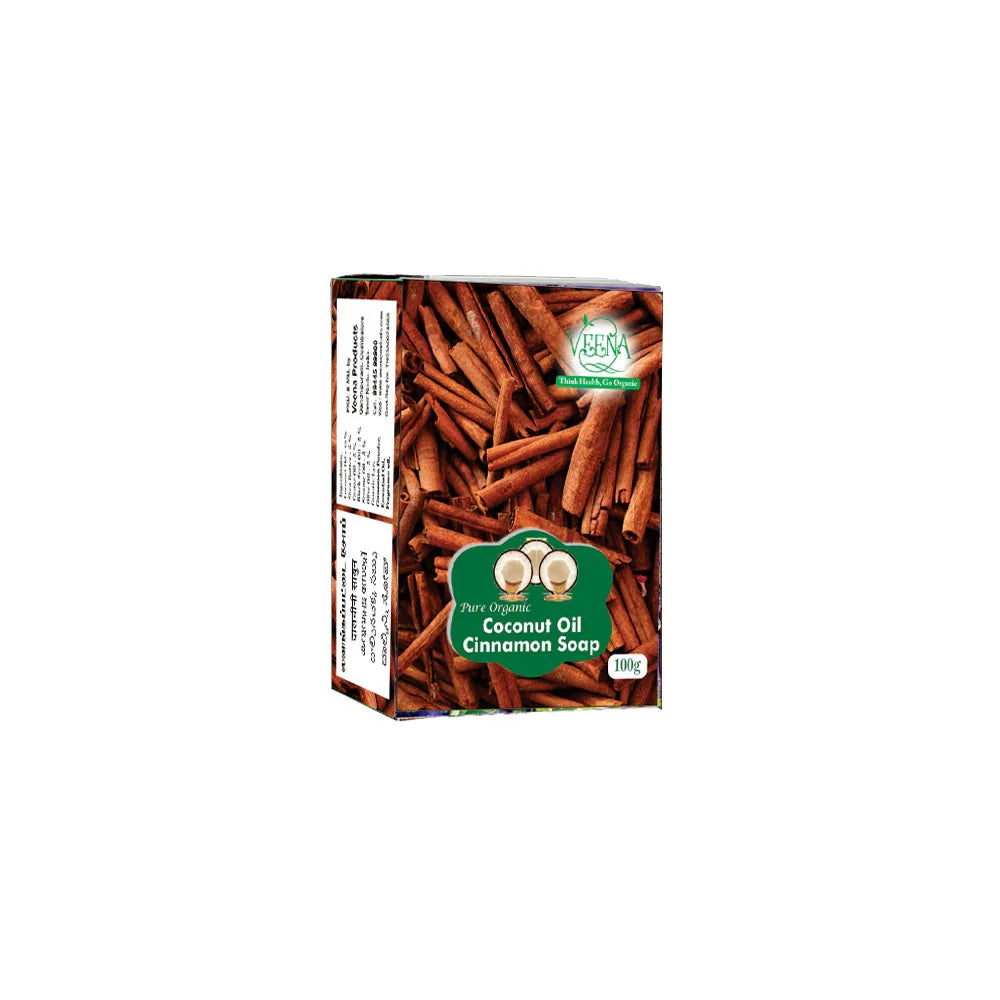 Veena Cinnamon Soap - 100 g ( Pack of 2) - Orgoshops