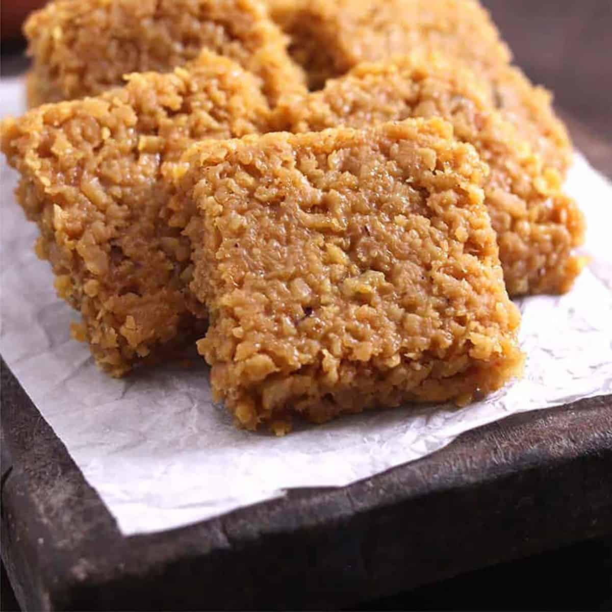 Kvb Foods Coconut Burfi | Thengai Burfi - 9 Pcs (225 g - Pack of 2)