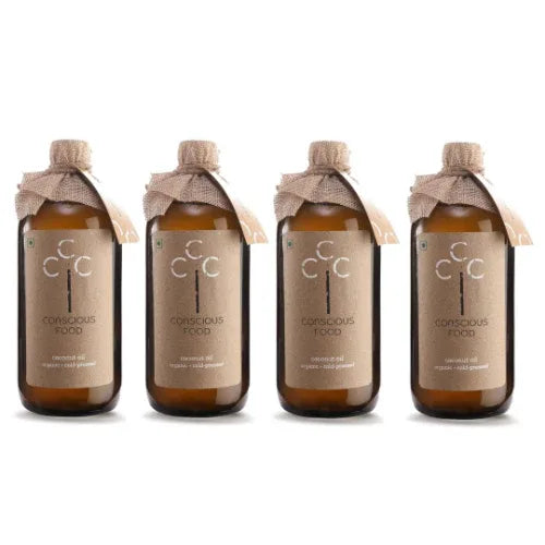 Coconut Oil Organic Cold Pressed Oil - 500ml - Orgoshops