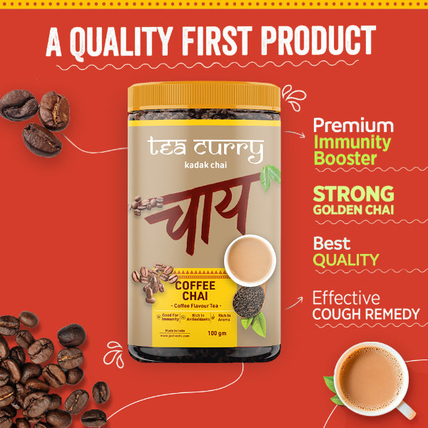 Teacurry Coffee Chai – Coffee Chai For Energy, Immunity and Heart Health-100g