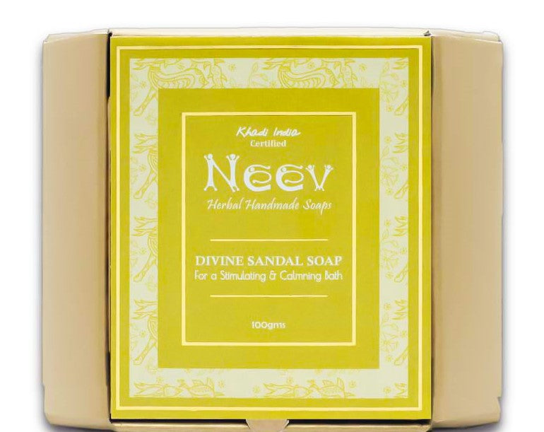 Neev Herbal Handmade Soaps Divine Sandalwood Soap - 100g ( Pack of 3 )