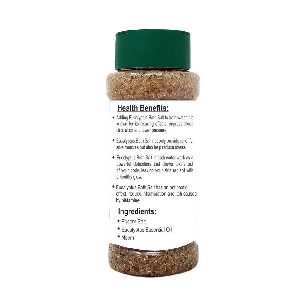 Veena Eucalyptus Epsom Bath Salt - 200g - Orgoshops