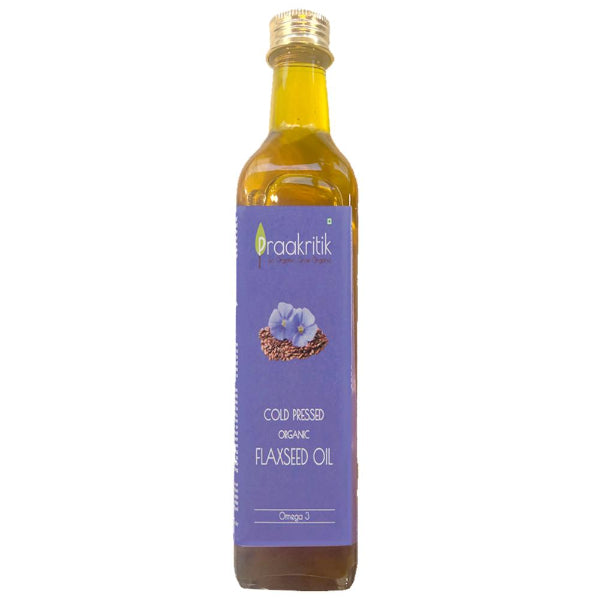 Praakritik Organic Cold Pressed Flaxseed Oil-100ml