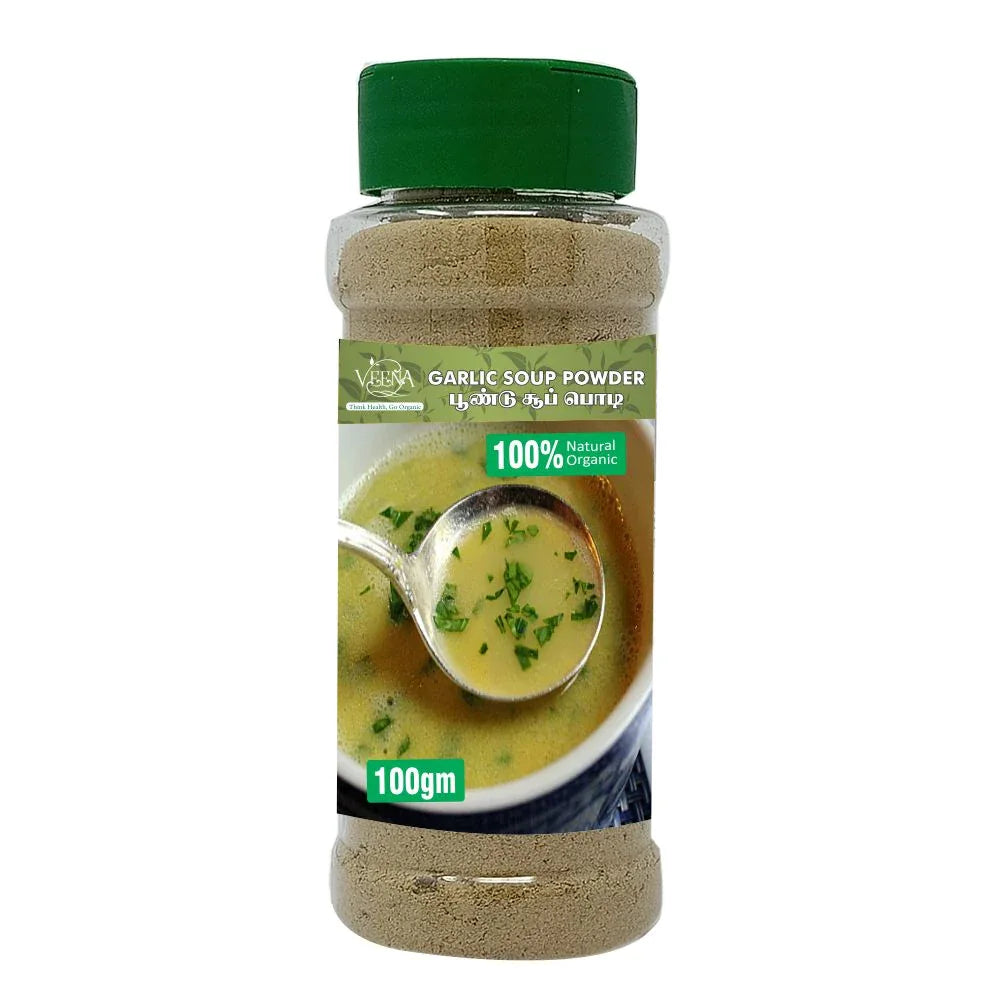Veena : Products Garlic Soup Powder - 100g ( Pack of 2 ) - Orgoshops