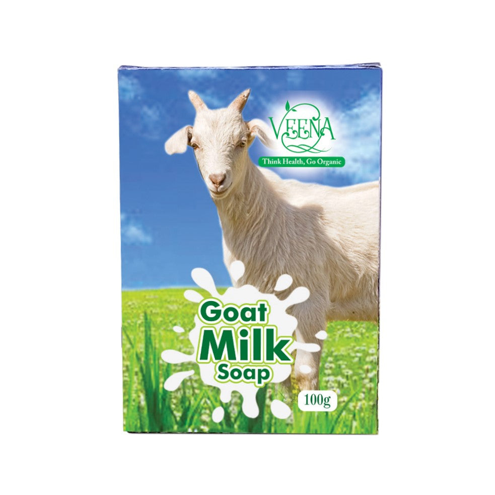 Veena products Goat Milk Soap - 100g ( pack of 4 )