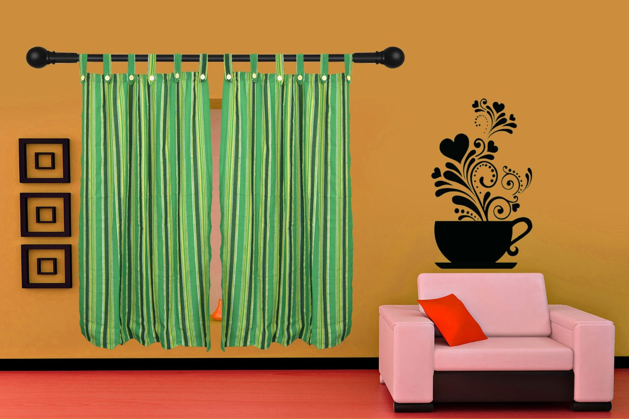 Yuktha Cotton Loop Door Curtain. (2piece)