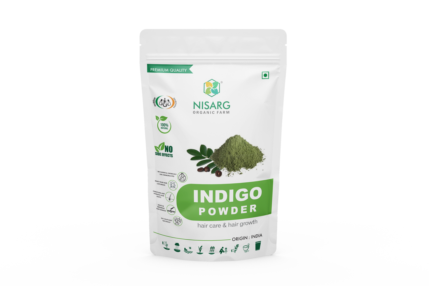 Nisarg Organic Farm Indigo Leaf Powder