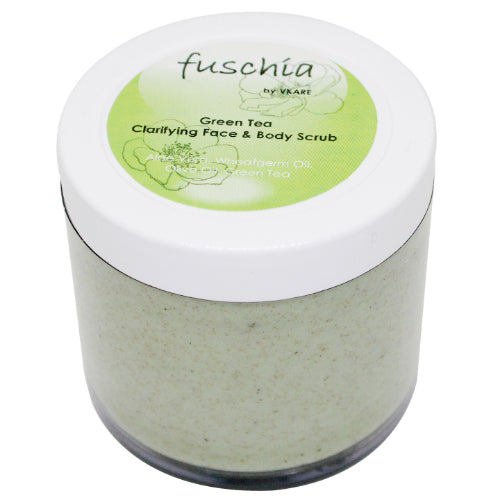 Fuschia Green Tea Clarifying Face & Body Scrub - 100gm