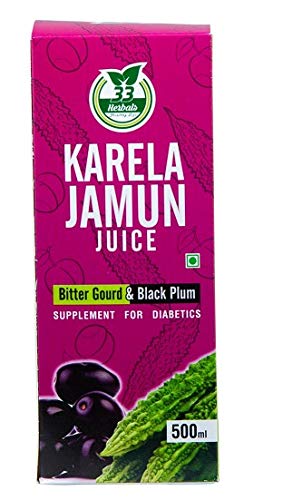 33 Herbals Karela Jamun Juice( paakarkai+ naaval) - 500ml