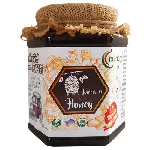 Nutriorgo Certified Organic Honey with Jamun Flavor - 500g - Orgoshops
