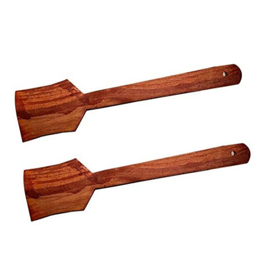 MYNAKSHA Pure Wooden / Wood Dosa Turner Pack of 2