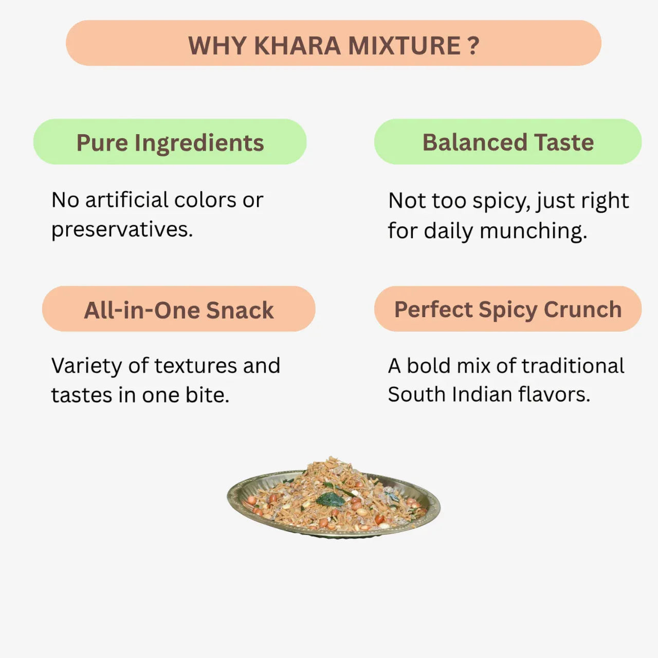 Muppatan Traditional recipe / Khara Mixture - 1 kg - Orgoshops