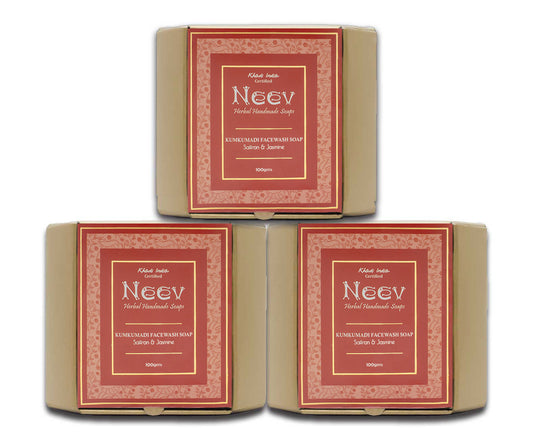 Neev Herbal Handmade Soaps Kumkumadi Soap, 100g ( Pack of 3 )