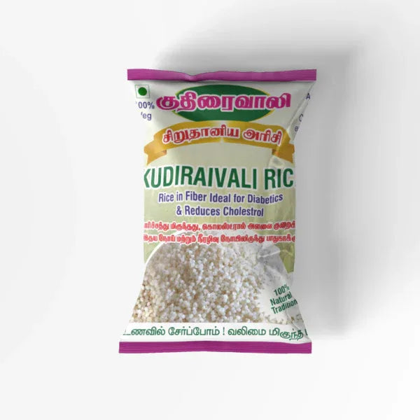 Araikkal Kuthiraivali Rice / Kuthiraivali Arisi - 500 g ( Pack of 2 ) - Orgoshops