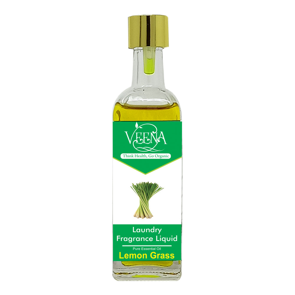 Veena products Laundry Fragrance Pure Essential Liquid ( Lemon grass ) - 60ml