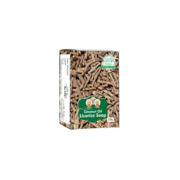 Veena Licorice Soap - 100g ( Pack of 2 ) - Orgoshops