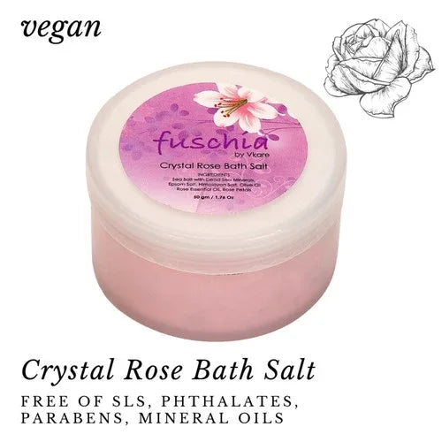 Fuschia - Crystal Rose Bath salt - 50 gms - Orgoshops