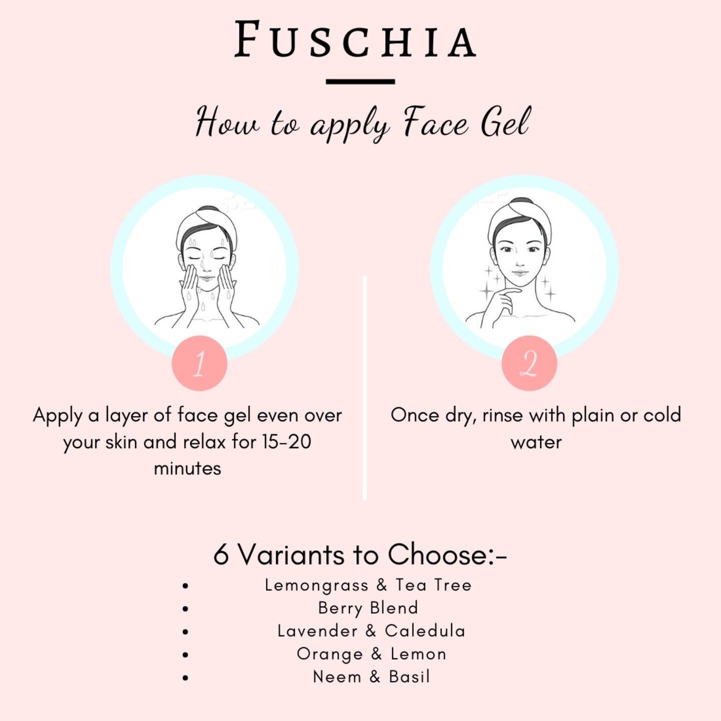 Fuschia Oil Balancing Face Gel - Lemongrass & Tea Tree - 50g