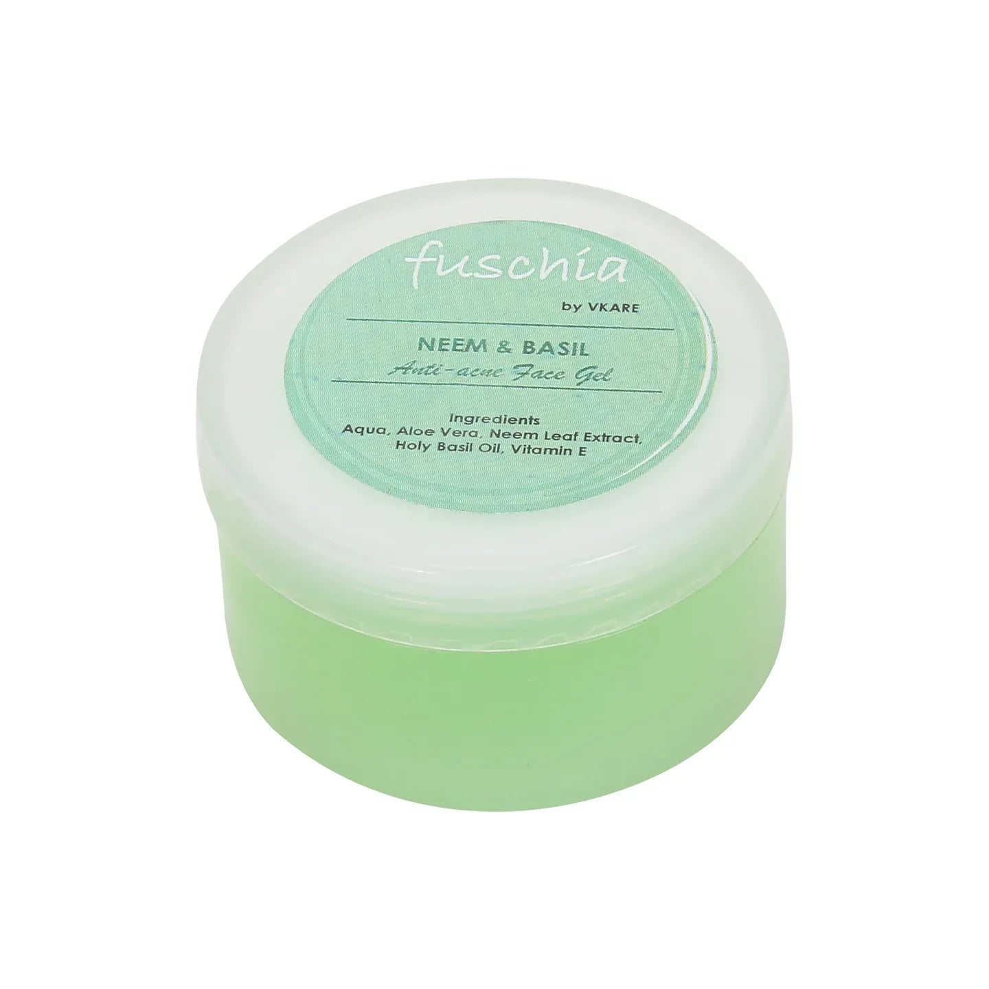 Fuschia Anti Acne Face Gel - Neem & Basil - 50g - Orgoshops