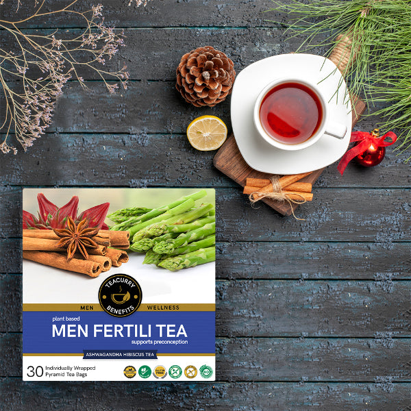 Teacurry Fertility Tea For Men With Diet Chart /Men Fertility Tea-100g(30 Bags)