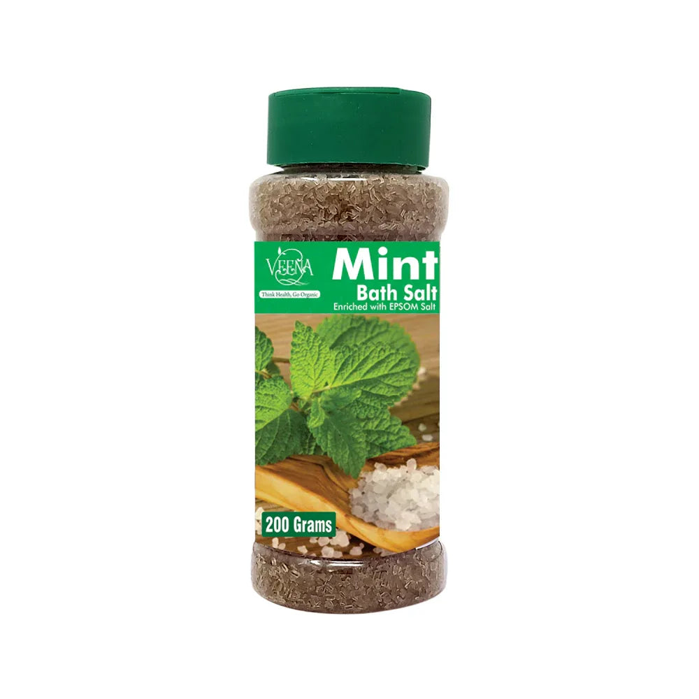 Veena Mint Epsom Bath Salt - 200g - Orgoshops